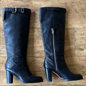 COACH | Vintage Black Leather Knee-High Boots - Size 38.5